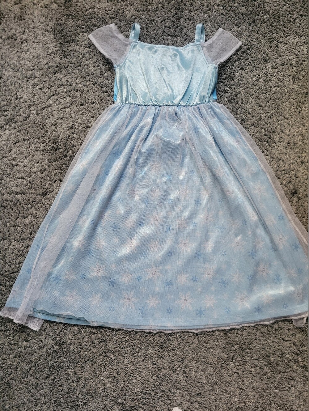 Disney Elsa Girls' Snowflake Nightgown Costume Dress Size 4T Frozen II - Picture 5 of 6